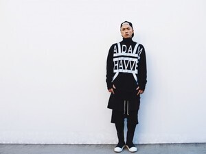 RICK OWENS DRKSHDW MOODY PANTS W/KILT SKIRT