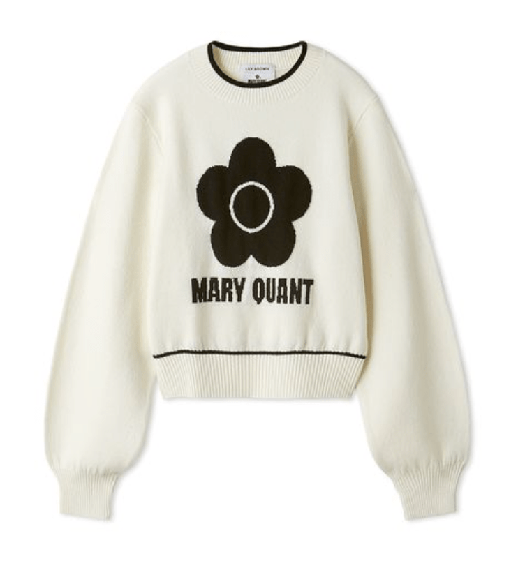 Lily Brown 【LILY BROWN×MARY QUANT】バリエジャガードニット