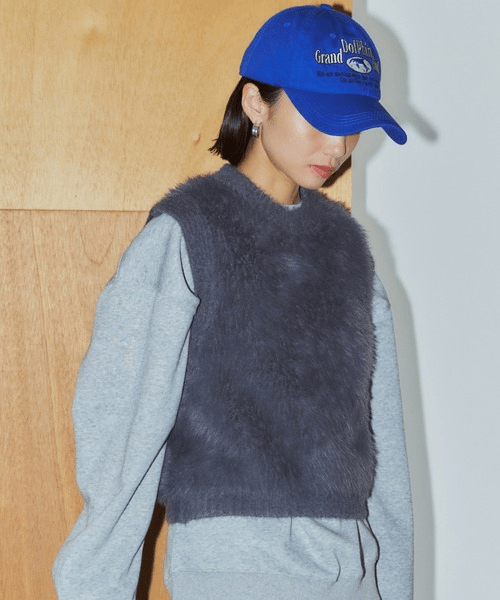 LIENCOEUR シャギーニットベスト