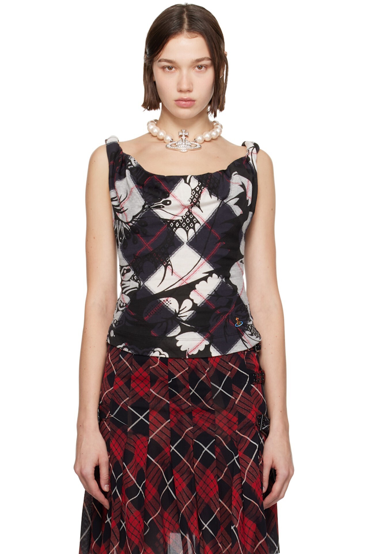 Vivienne Westwood ブラック Anna トップス