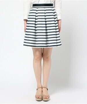 PATTERN fiona シアーボーダー配色スカート