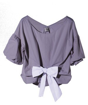 eimy istoire front ribbon 2way blouse