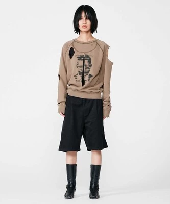 トップス WORN OUT 2WAY SW beeden BEEDEN WORN OUT 2WAY SW