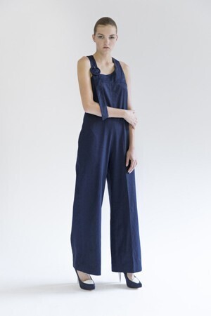 SAYAKA DAVIS ASYMMETRICAL STRAP JUMPSUIT