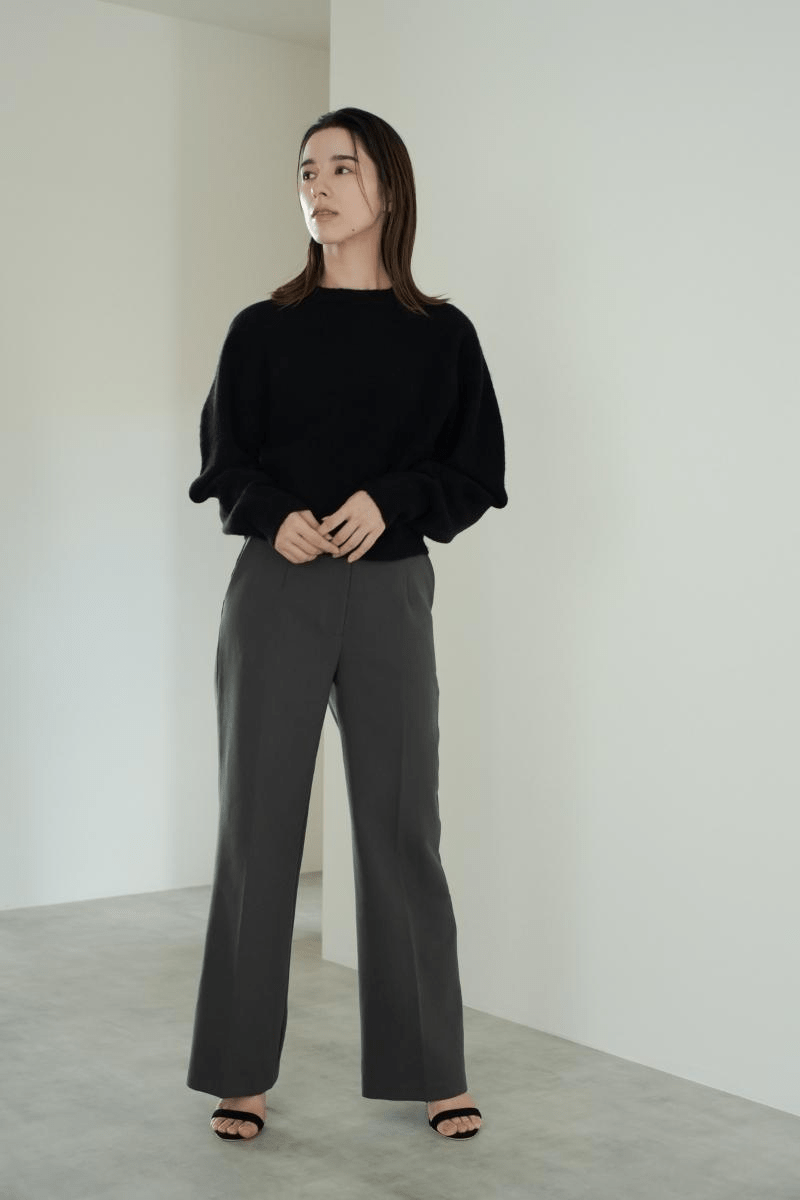 maison de Dolce. クルーネックニット【black】