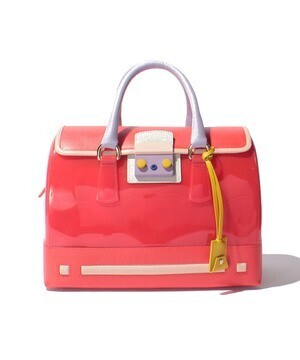 FURLA 【CANDY】バッグ(スピード(赤)+ハイビスカス(オレンジレッド))