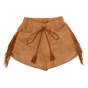 ALEXIA STAM Side Fringe Short Pants Camel
