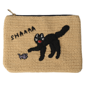 Casselini ニット刺繍クラッチ