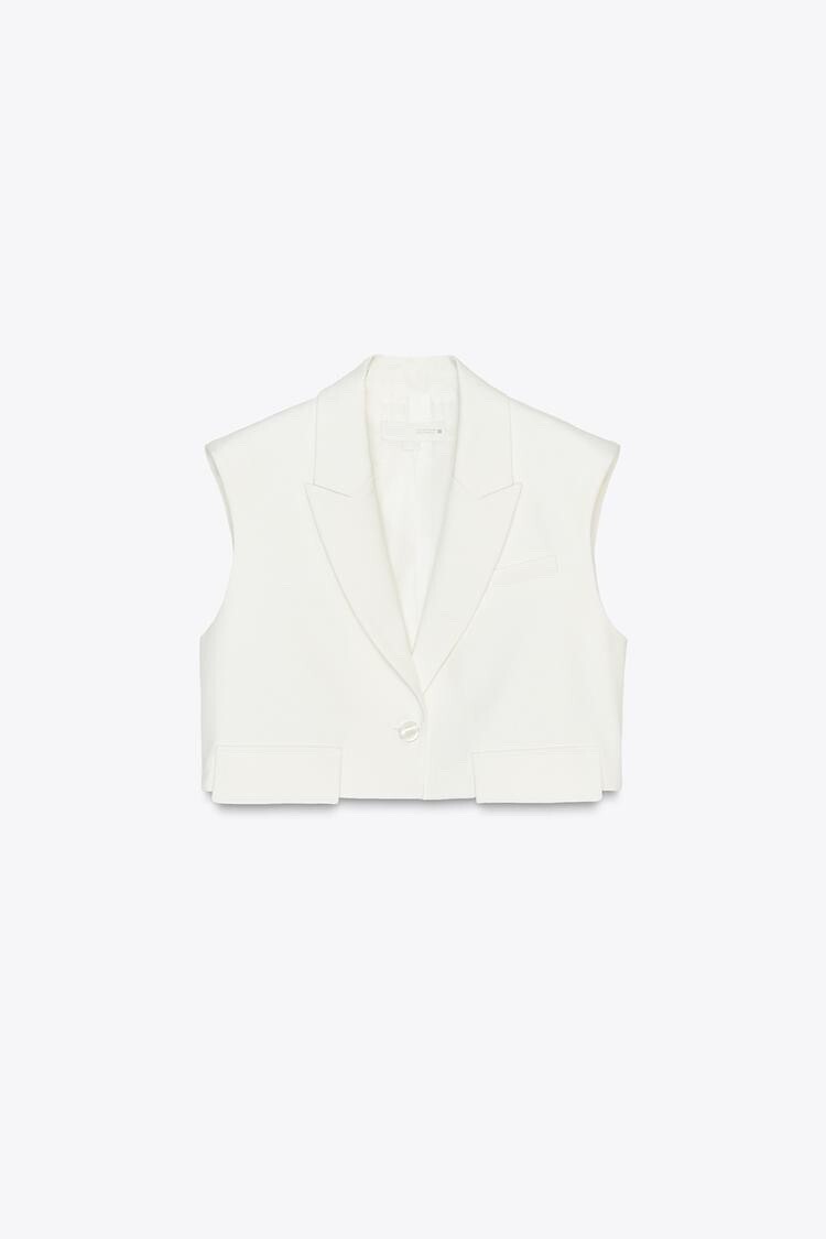 ZARA フラップショートベスト