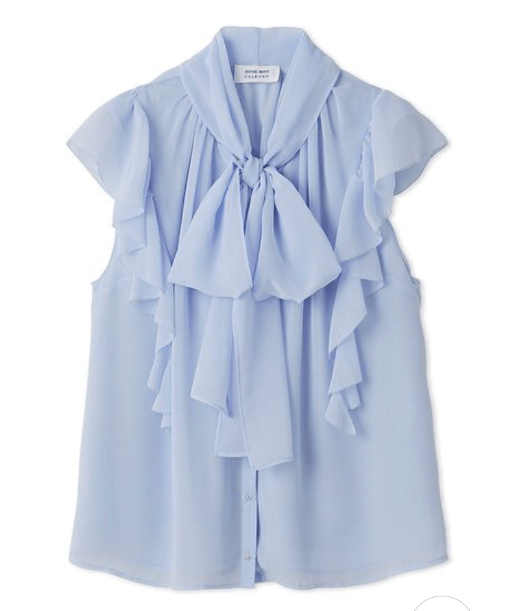 CELFORD 【HANAE MORI×CELFORDコラボ】ハートモチーフプリントブラウス