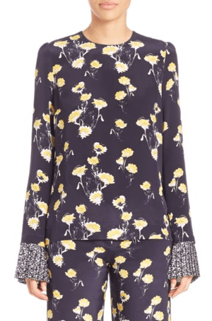 Mother of Pearl Hester Floral-Print Blouse