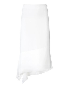 JOSEPH Women's White Viscose Cady Leo Skirt
