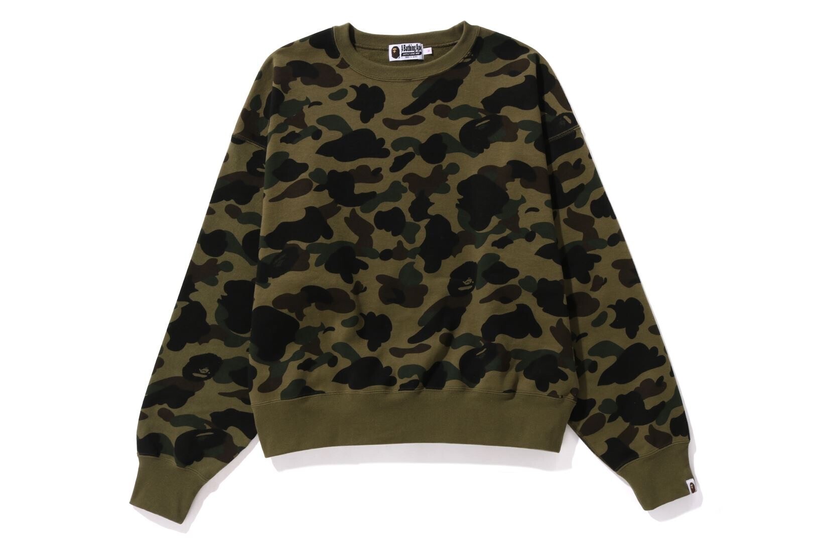 A BATHING APE 1ST CAMO CREWNECK