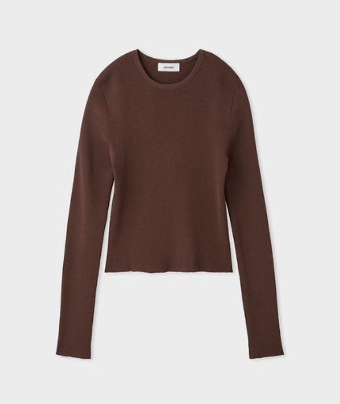 MIESROHE オーガニックＲＩＢニットＴＯＰＳ