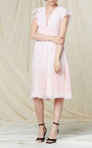 PHILOSOPHY di Lorenzo Serafini Embroidered Creponne Short Dress