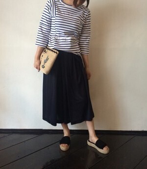 sacai ボーダートップス