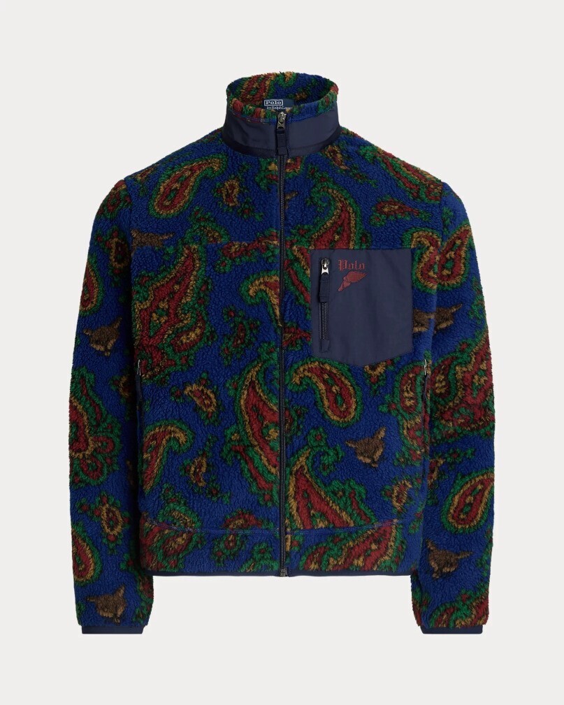 Polo Ralph Lauren ペイズリー パイルフリース ジャケット