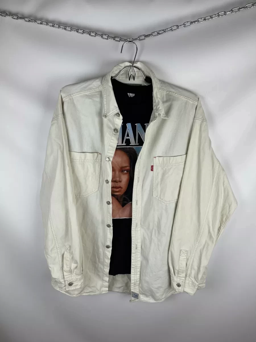 Levi's Vintage 90s White Button Up Overshirt
