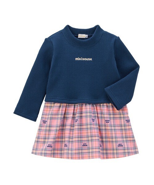 MIKIHOUSE ミキハウスチェックワンピース