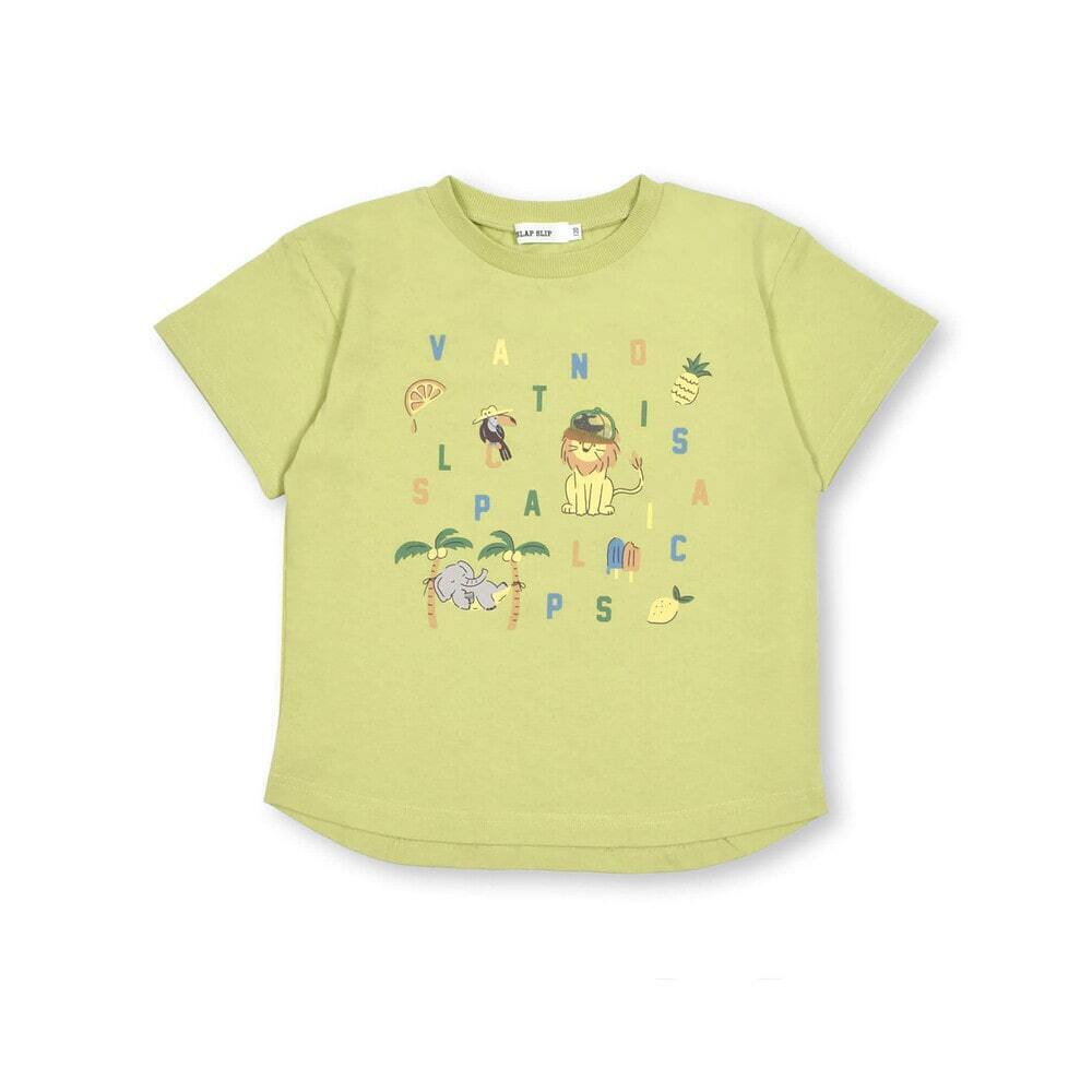 SLAP SLIP アニマルロゴプリントTシャツ