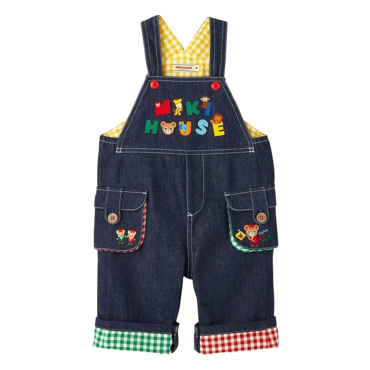 mikihouse デニムオーバーオール