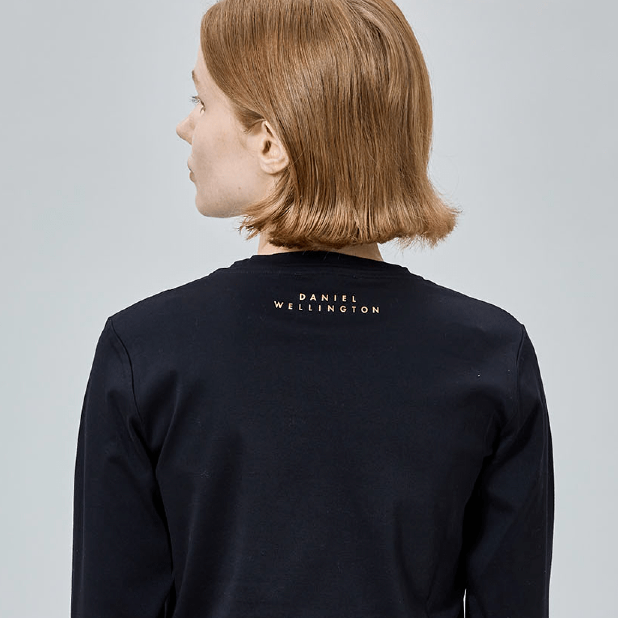 Daniel Wellington ストレッチ コットンクルーネック ロングスリーブTシャツ