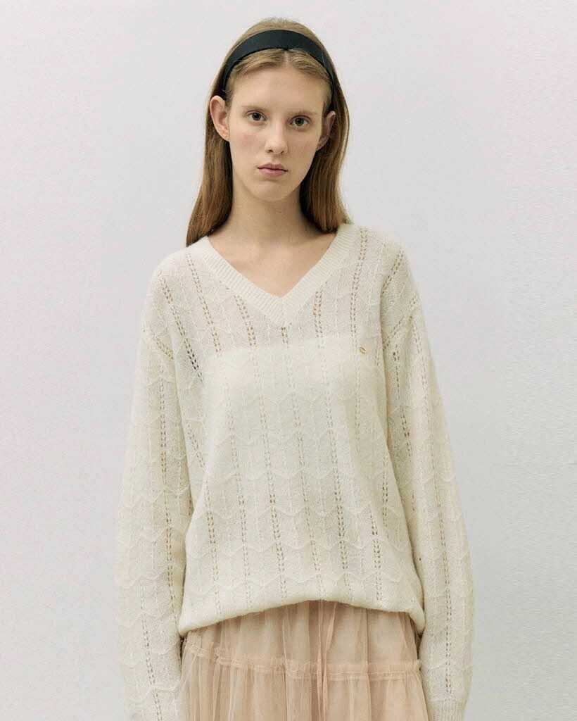 rolarola LOOSE FIT SKASHI KNIT IVORY