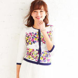 Cherry Ann フラワーレースカーディガン