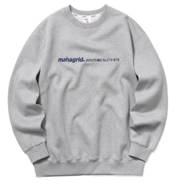 mahagrid LOGO EMB SWEATSHIRT [GREY]