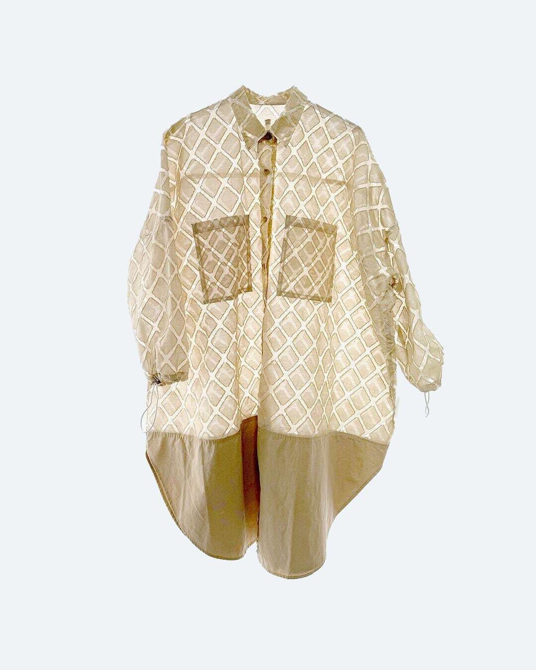 Uttrykk Sheer Jacquard Over Shirt