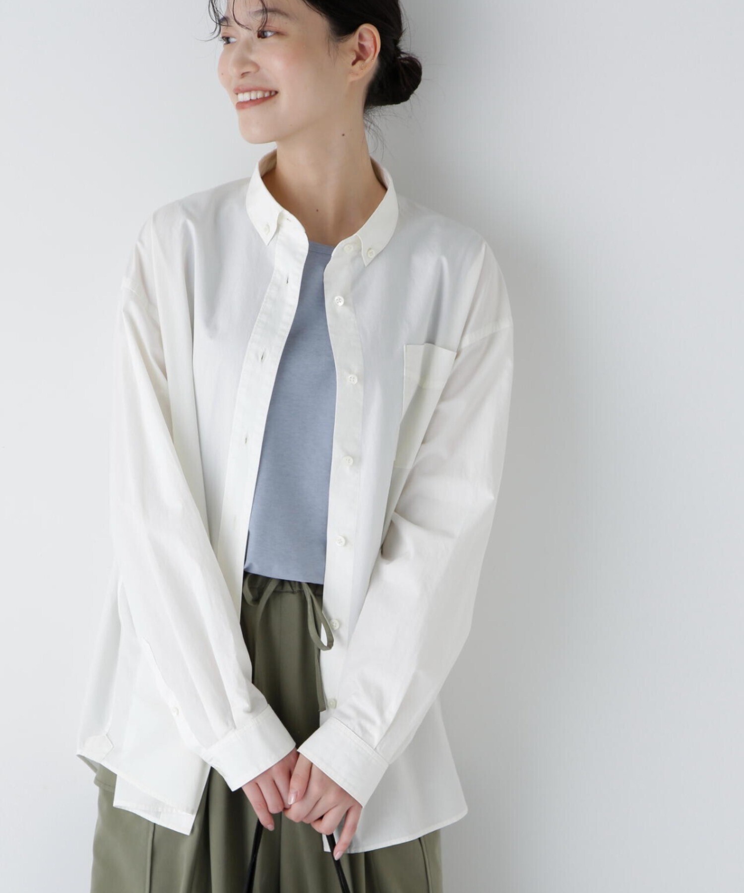 中村アンさん着用♡ラルフローレン アイレットコットブラウス