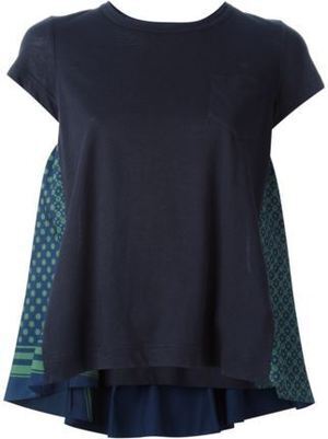 sacai スカーフパネル Ｔシャツ