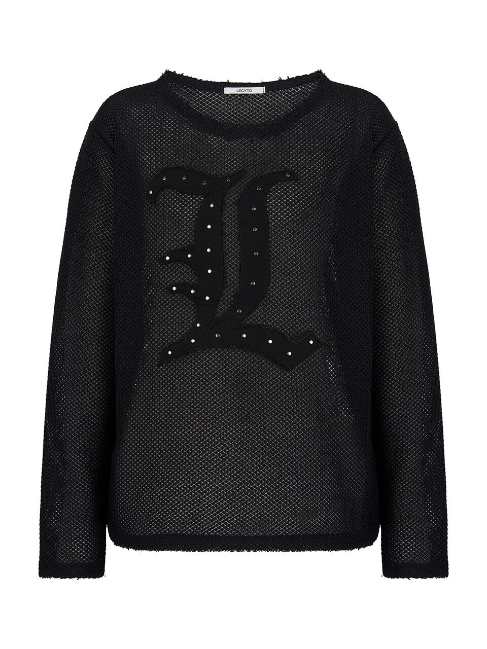 LECYTO L Logo Stud Mesh Long Sleeve