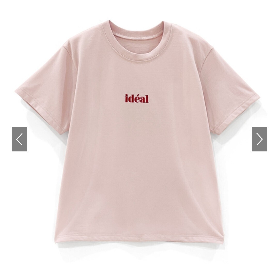 GRL ロゴ刺繍Tシャツ
