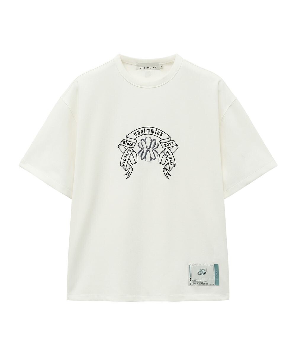 UNGIMMICK Ribbon Symbol T-Shirt (White)