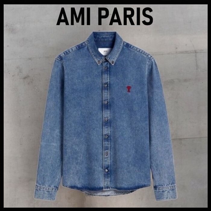 AMI PARIS Ami de Coeur デニムシャツ
