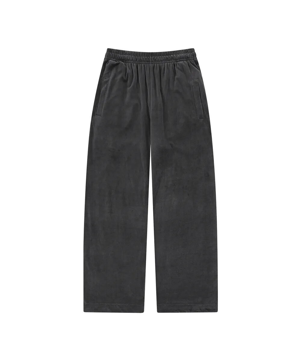 AAKAM 98 Patch Velour Pants (Dark Gray)