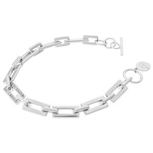 サンニコラス レクタングル CZ プラチナブレスレット
