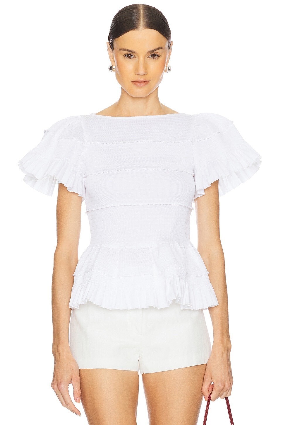 Susan Fang TOP ショートスリーブトップ
