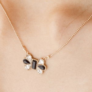 raffia 【JC1374】Jewel Casket / Krone ribbon necklace