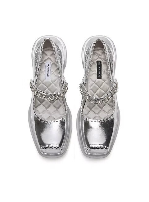 Florentina Leitner Silver Ballet Sneakers FW24