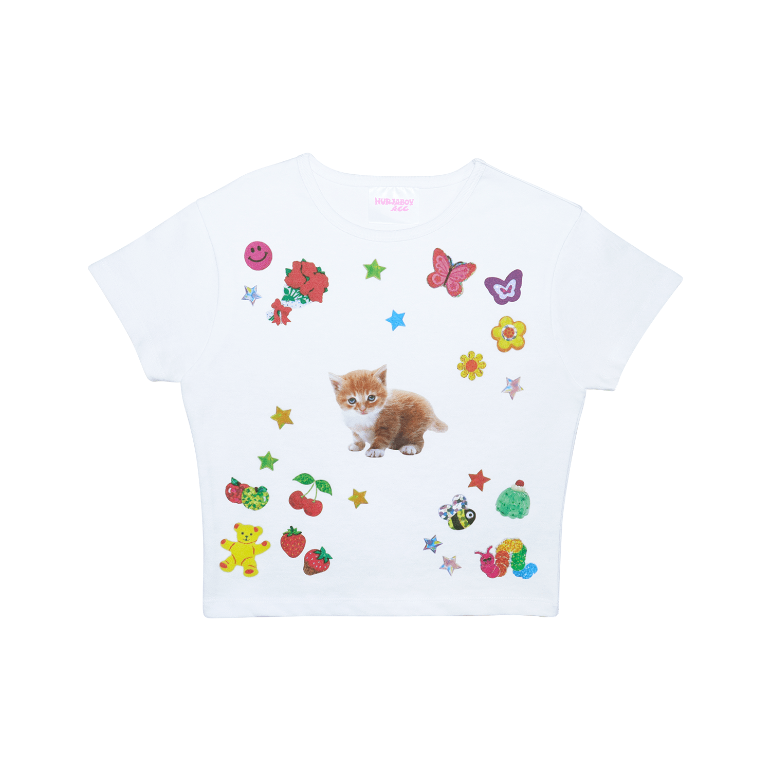 hurjaboyacc キャットクロップTシャツ