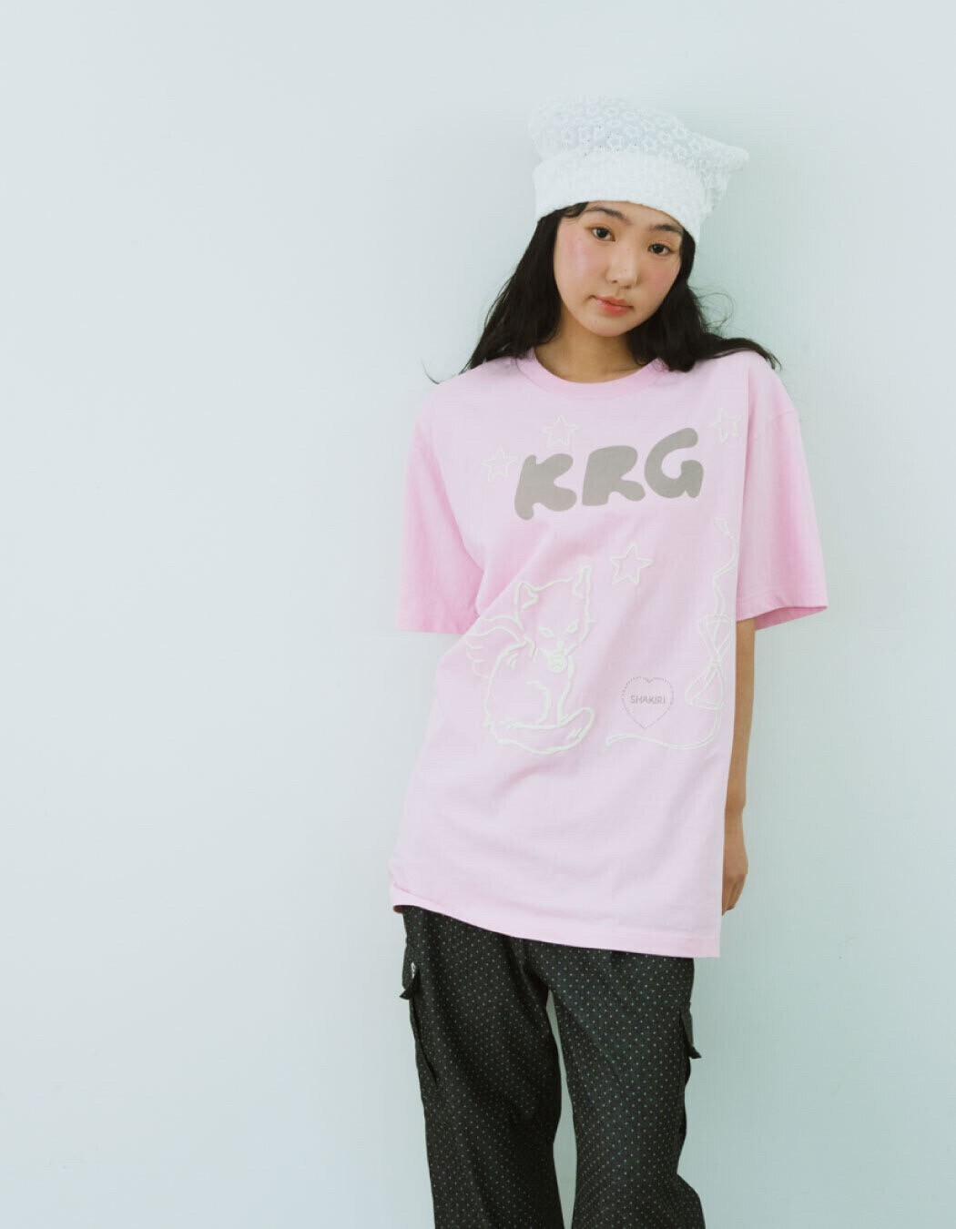 SHAKIRI Kirigirl Boxy T-Shirt - Pink