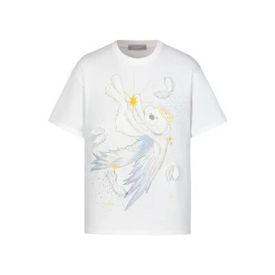 13DE MARZO Angel Devil Bear T-Shirt White