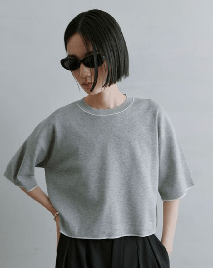 MIESROHE シアーワイドTニット