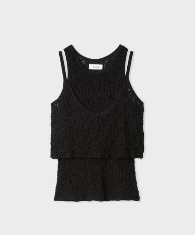 MIESROHE レースレイヤードカットTOPS