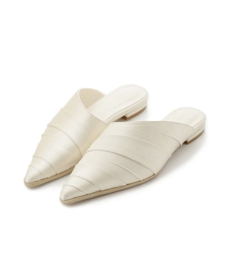 MIESROHE satin tuck mule