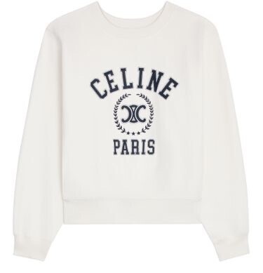 CELINE Oversized Celine sweatshirt in cotton fleece