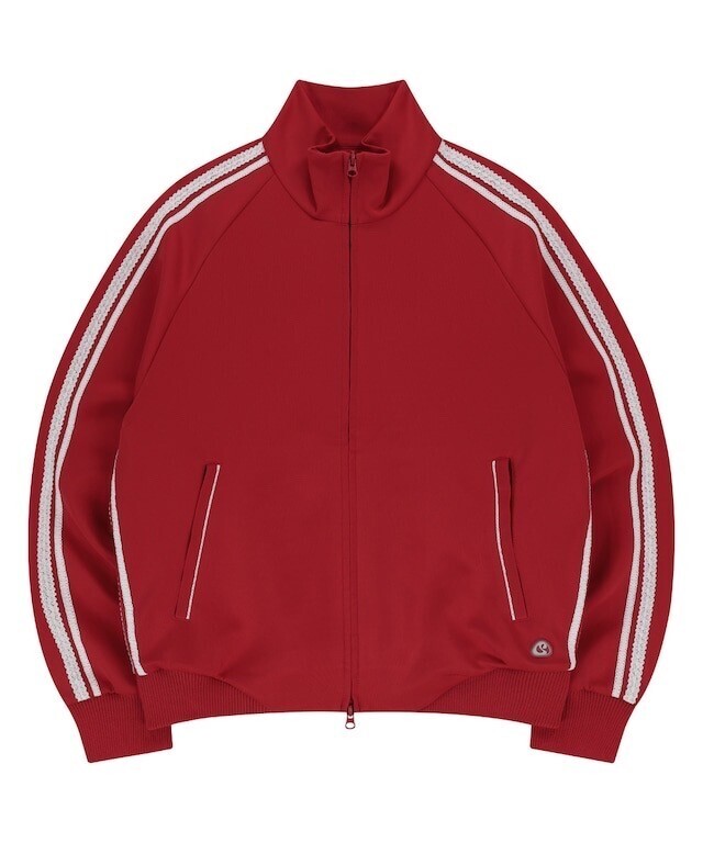 COYSEIO LACE TRACK JACKET RED