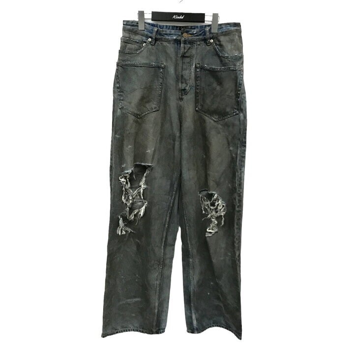 Balenciaga PATCHED POCKET BAGGY JEANS